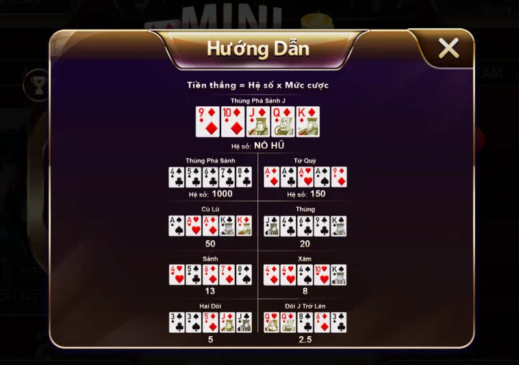 Săn Jackpot Khủng Mỗi Giây Cùng Minigame Mini Poker Tại SunWin Đẳng Cấp