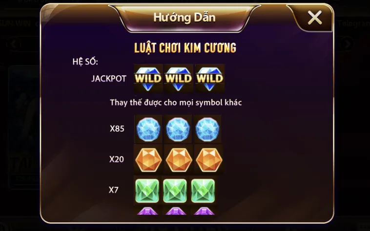 Khám Phá Kho Báu Đá Quý Lấp Lánh Với Minigame Kim Cương Tại SunWin